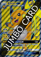 Raichu GX SM90 JUMBO OVERSIZED Full Art Holo Promo - Shining Legends Raichu Special Collection